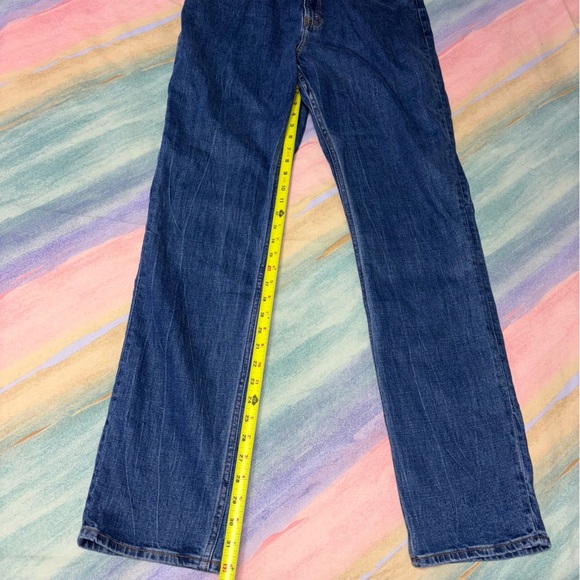 Abercrombie & Fitch Ultra High Rise 90s Slim Straight Jeans women’s size 32/14 - Picture 3 of 6